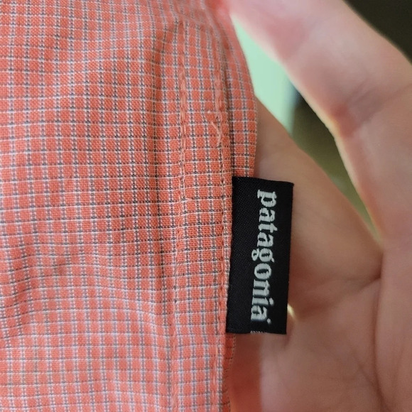Patagonia short sleeve collared button shirt orange medium - Picture 8 of 13